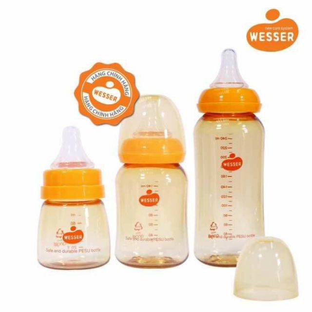 Bình Sữa Wesser Pesu  140ml và 250ml