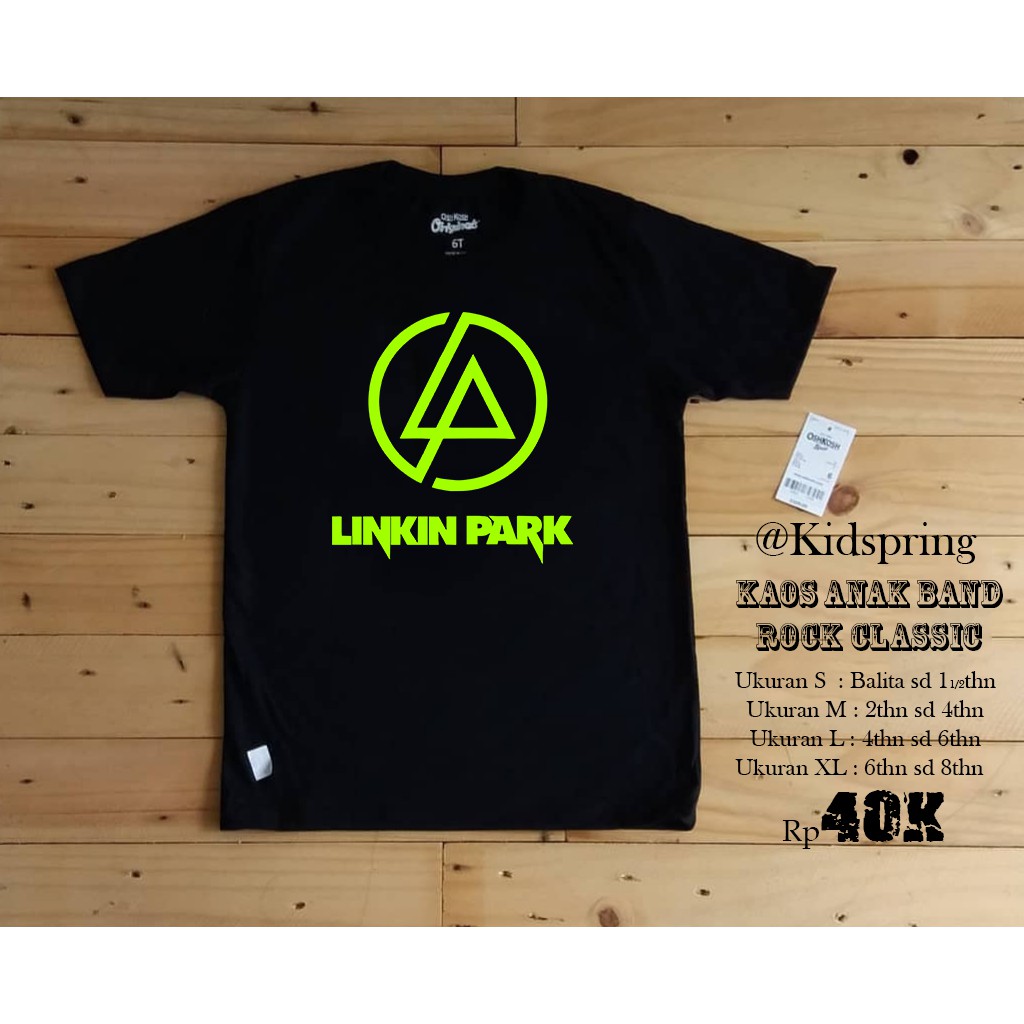 Áo Thun In Hình Ban Nhạc Rock Linkin Park Ks09a00888 Phong Cách Punk Pop Cho Nam Nữ F1