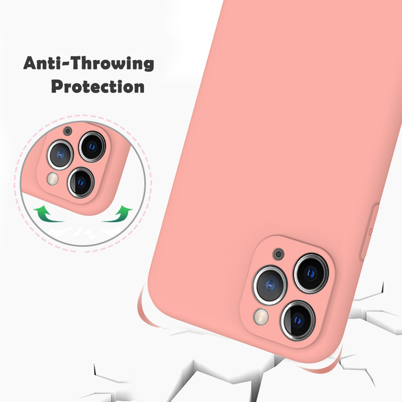 Ốp điện thoại silicon mềm màu trơn bảo vệ camera dành cho Iphone 11 Pro Max Se 2 2020 Xs Max Xr X 10 7 8 6 6S Plus