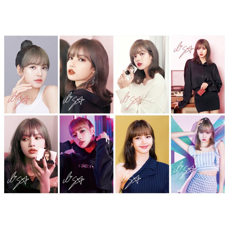 Poster treo tường 8 tấm Lisa Blackpink nhiều mẫu đẹp