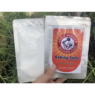 100gr Baking soda - Tẩy Trắng răng, Thơm miệng, Giảm mụn, Mịn da, Khử mùi, Tẩy da chết hiệu quả... Soda Mỹ 100gr