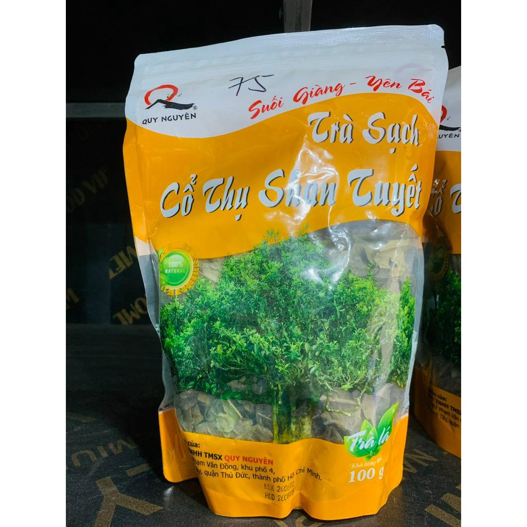 Trà bancha lá 3 năm - Trà Sạch Cổ Thụ Shan Tuyết Suối Giàng Yên Bái túi 100gr Tâm Đức