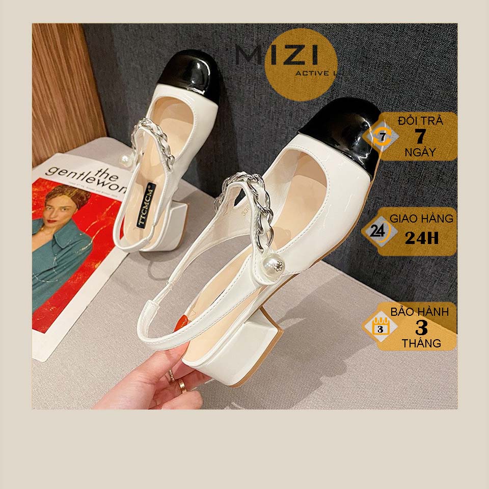 Sandal nữ đế cao ulzzang 3 phân thời trang Hàn Quốc giá rẻ Mizi SD103