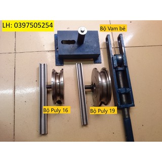 Vam uốn ống tròn 16,19 trọn bộ, Máy uốn ống tròn inox thép cầm tay