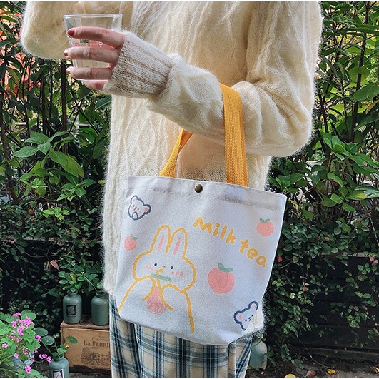 Túi xách vải canvas thời trang Hàn Quốc cho nữ túi vải tote túi túi tote rẻ túi hàn quốc túi tote túi xách nữ cao cấp