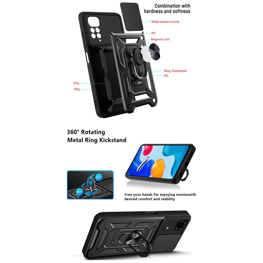Ốp Điện Thoại Cứng Bảo Vệ camera Cho Xiaomi Redmi Note 11 Note 11S Redmi Note 11 Pro