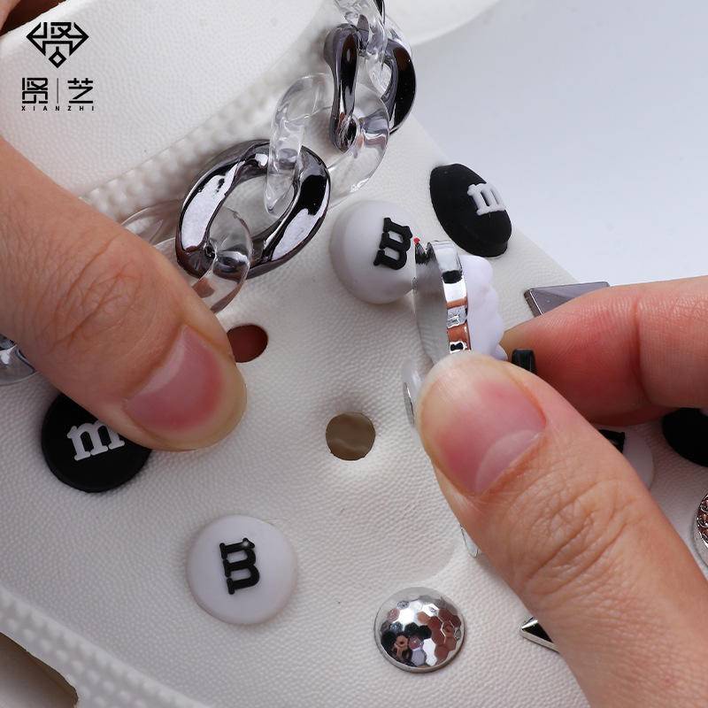 crocs sticker Bộ Phụ Kiện Trang Trí Giày Dễ Thương DIYshoes sticker Accessories Stickers Sandals Shoe Decoration