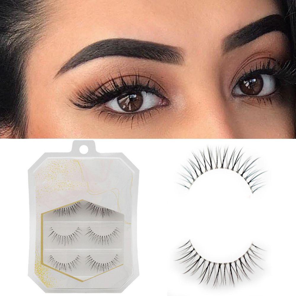 Bộ 3 Cặp Lông Mi Giả Ngắn Tự Nhiên