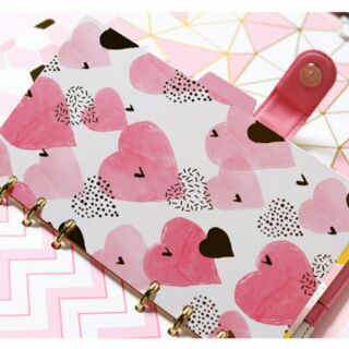 Set 5 tab phân trang cho sổ planner bìa còng