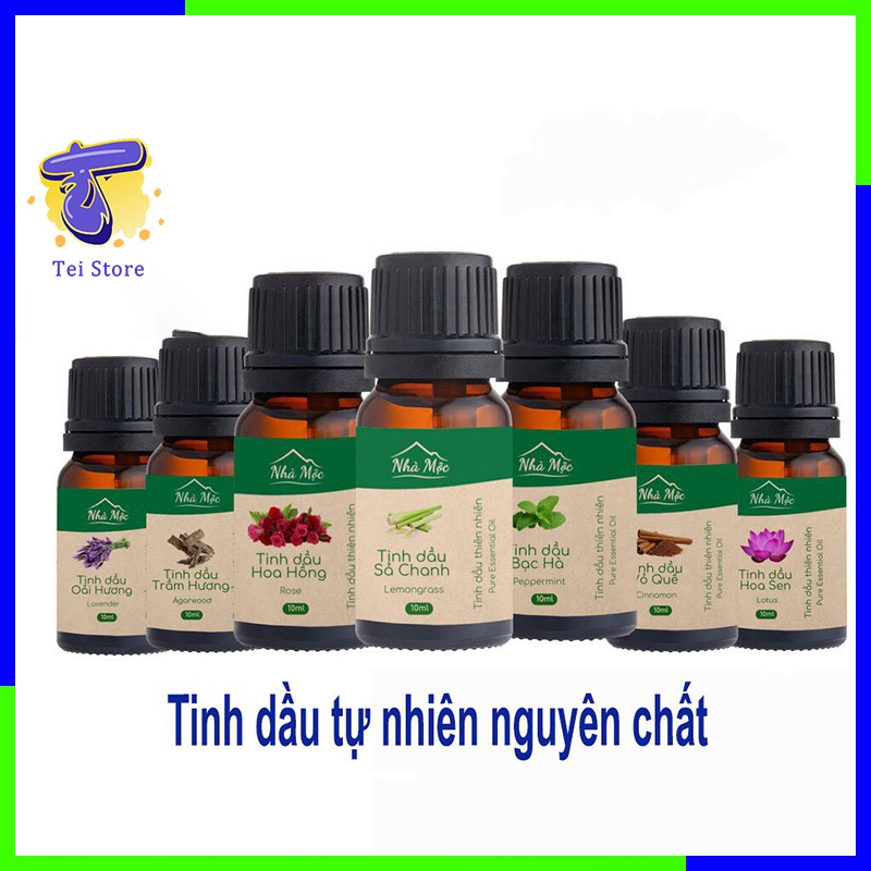 [Mã LIFEXANH03 giảm 10% đơn 500K] Tinh Dầu Đèn Xông, Phun Sương Tinh dầu Nguyên Chất Tự nhiên 10ml - Tei Store 10ml