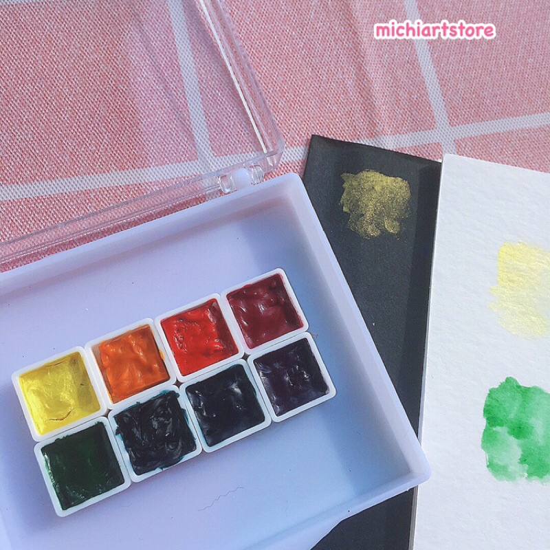 [Michi Art Store] [Quà tặng] Màu nước Turner Artist Watercolour 8 màu cao cấp hạng hoạ sĩ