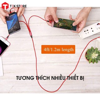 [BH 1 Đổi 1] Dây Cáp Sạc 3 Đầu Đa Năng 3 in 1: Micro - Lightning - Type C