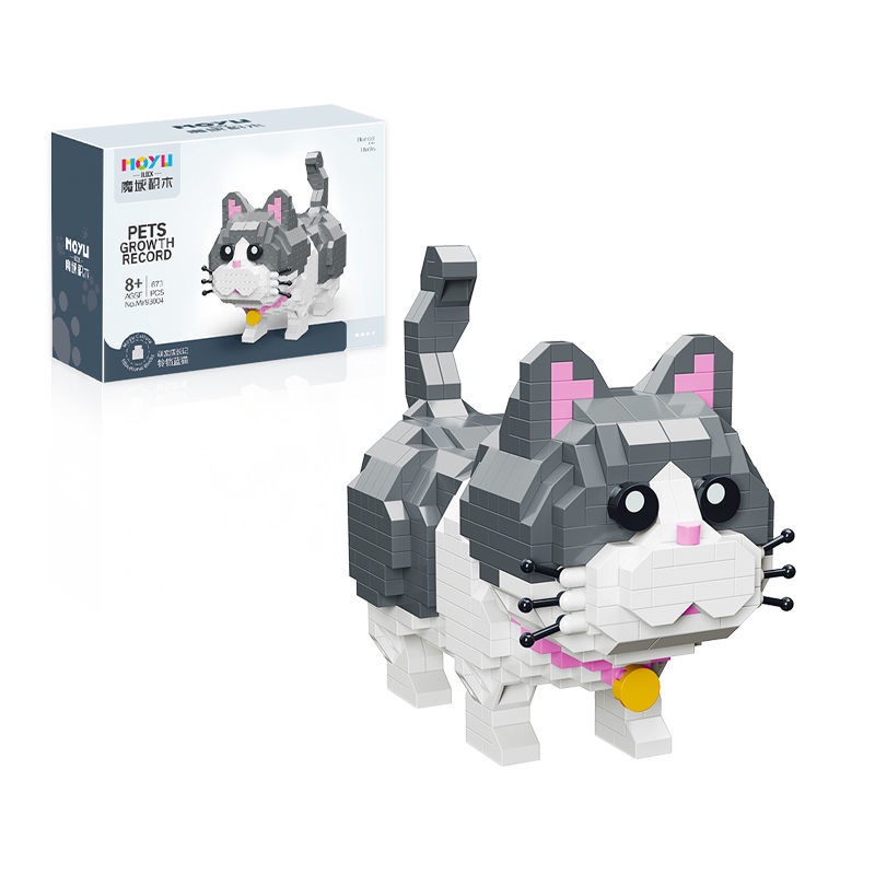 Bộ Đồ Chơi Lắp Ráp Hình Thú Cưng Dễ Thương Dành Cho Trẻ Em