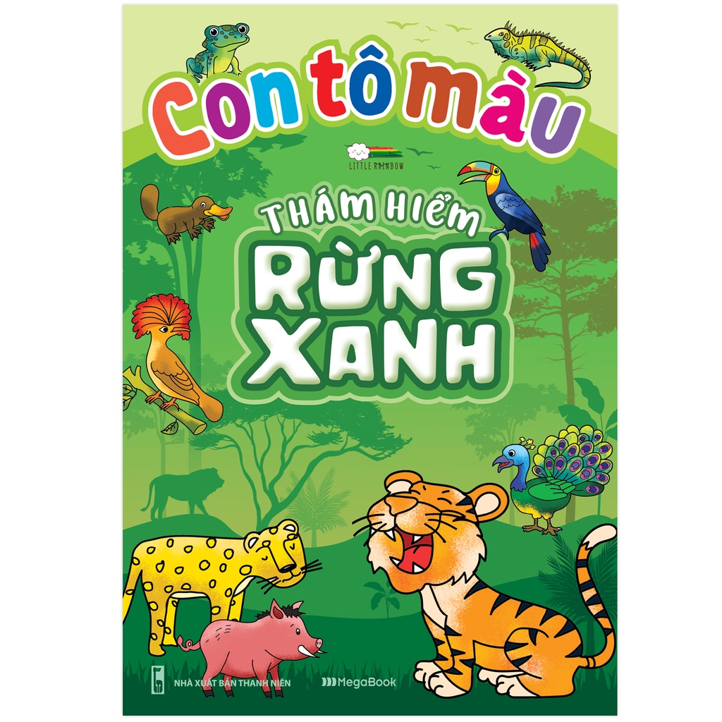 Sách Con Tô Màu Thám Hiểm Rừng Xanh