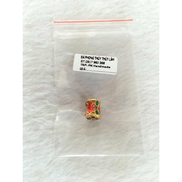 Charm Nepal nhà Phật khắc chú Ommani bình an may mắn bền màu làm vòng trầm vòng handmade