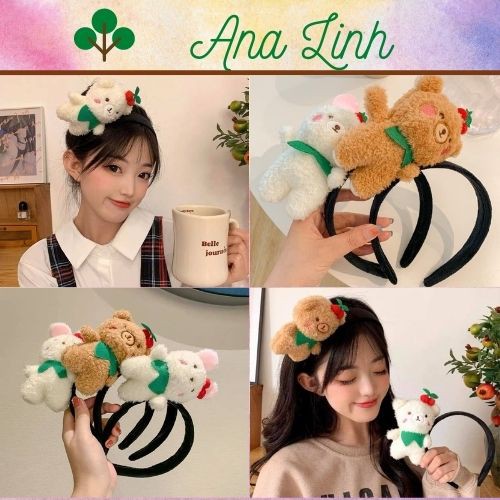 Cài gấu bờm gấu cài tóc phụ kiện tóc