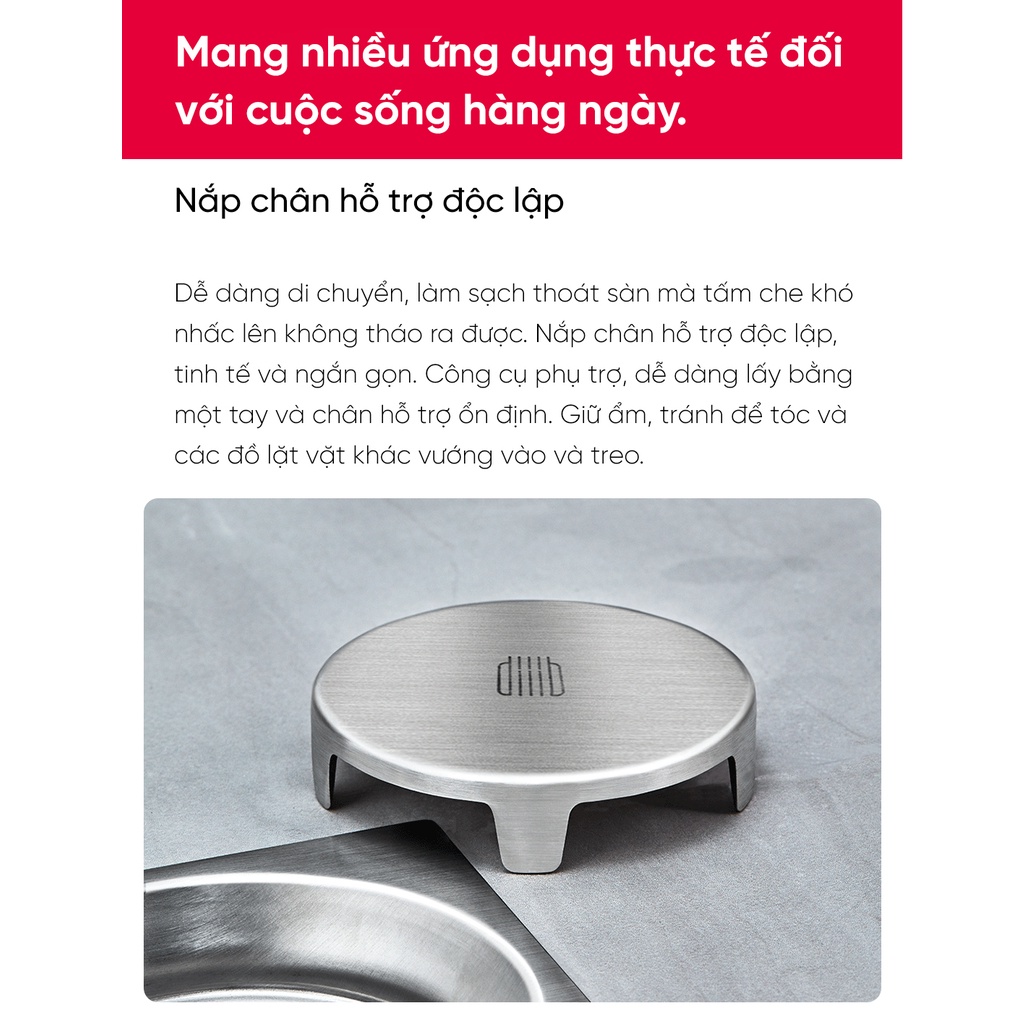 Nắp hố ga/ thoát sàn/ cống chống mùi Xiaomi DiiiB