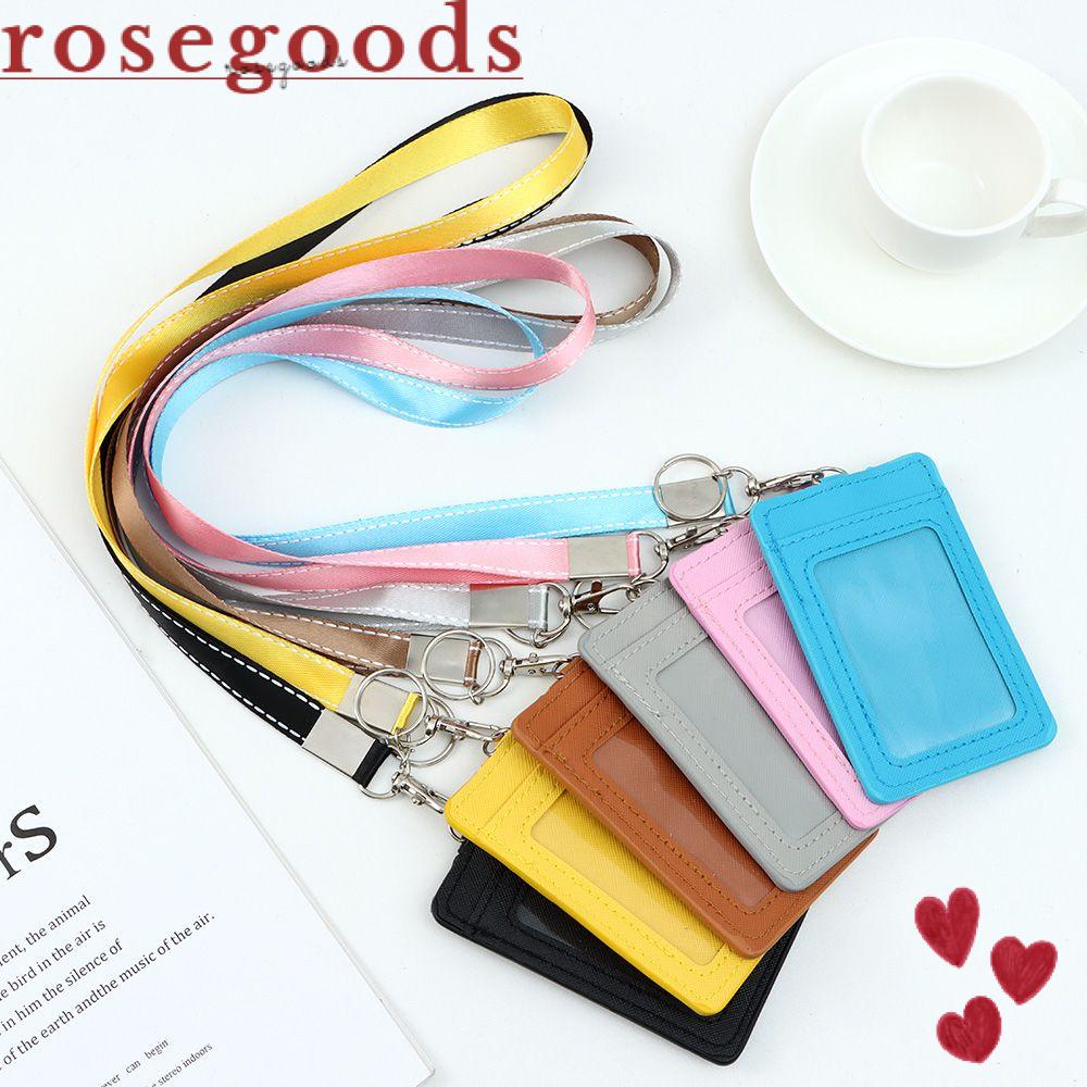 ☆Hoa Hồng☆ Ví Da PU Đựng Tiền Xu Thẻ Xe Buýt Công Sở Mới