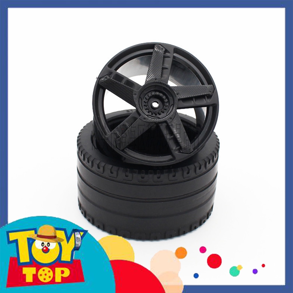 Một bộ mâm bánh lốp xe technic kích thước 81x44mm tương thích lắp ráp 68577 23799 - phụ kiện xếp hình MOC