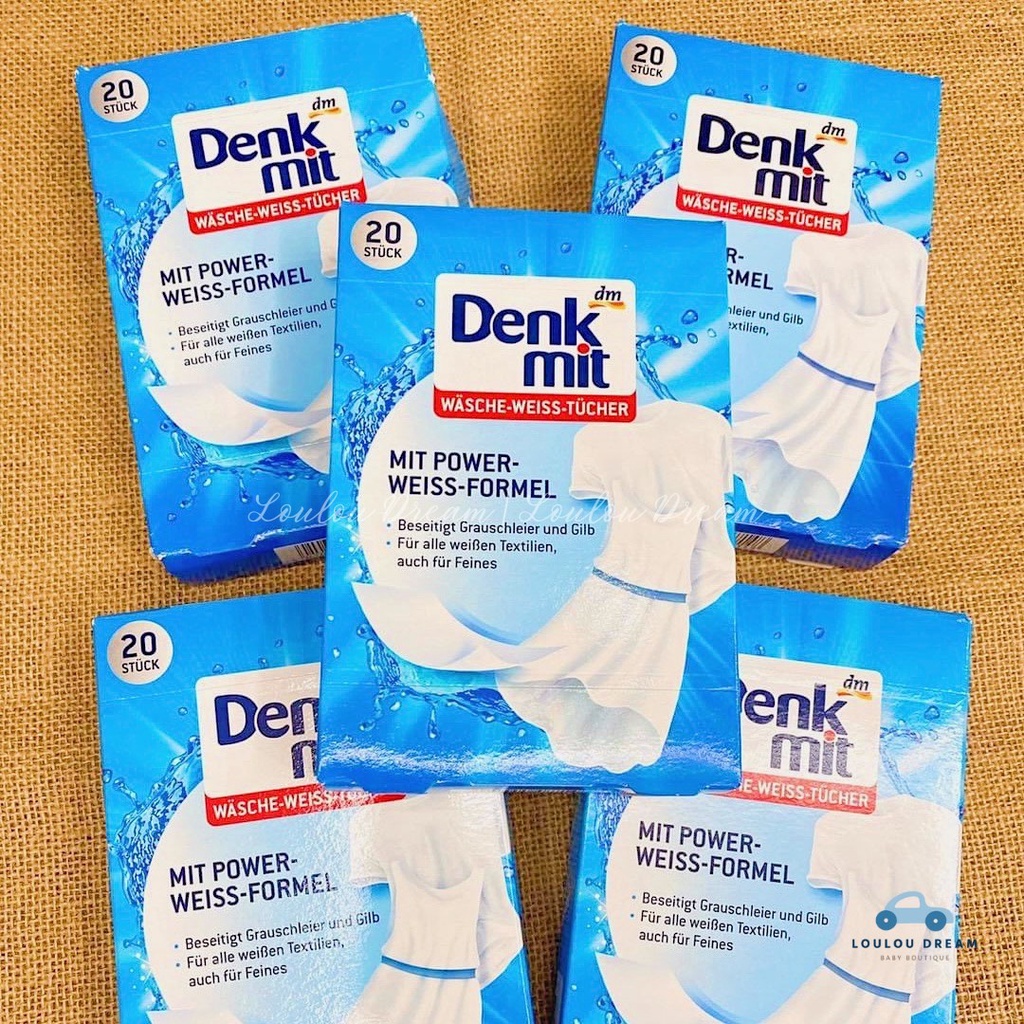 Miếng giấy giữ trắng quần áo DENKMIT nhập khẩu chính hãng Đức