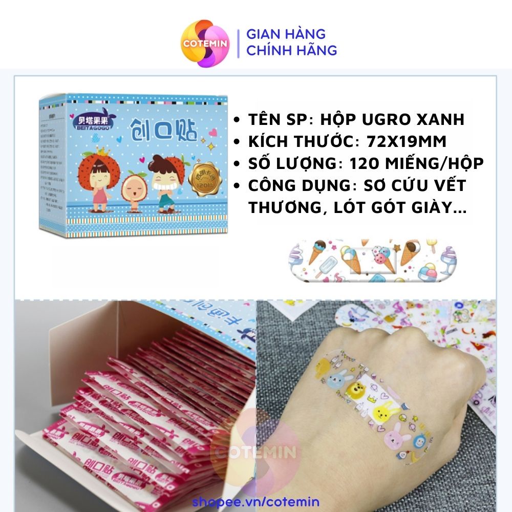 Hộp Băng Dán Y Tế Cá Nhân URGO 50 -120 Miếng Nhiều Lựa Chọn VECOM