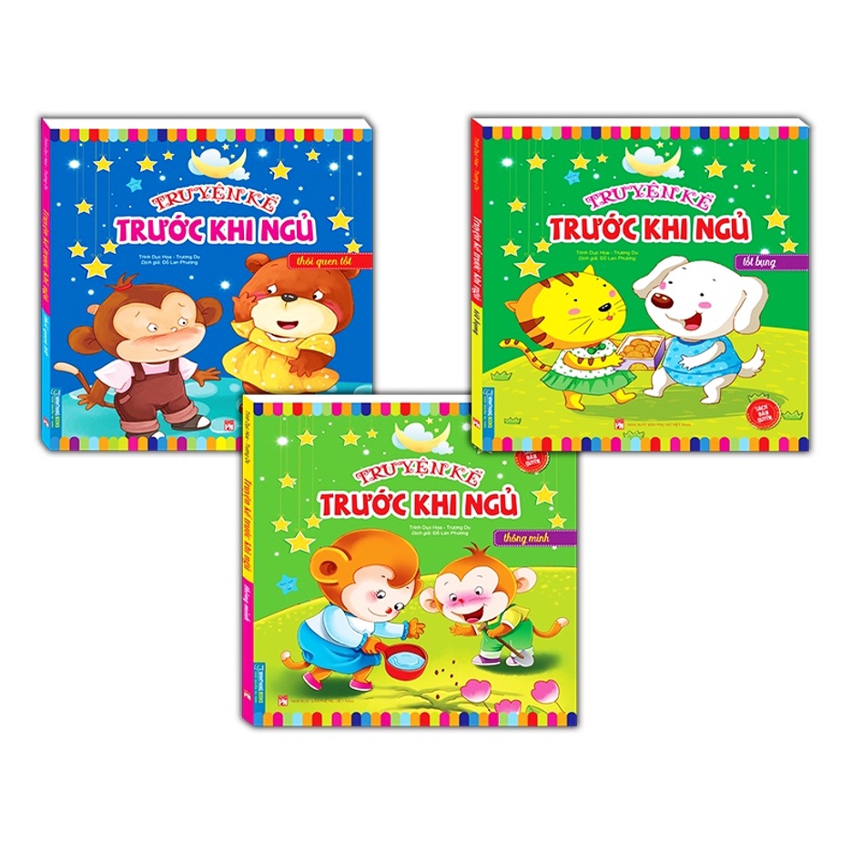 Sách - Combo 3 cuốn  Truyện kể trước khi ngủ(thông minh+tốt bụng+thói quen tốt)