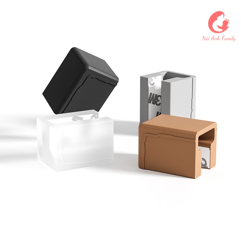 Bọc silicon chặn tay nắm tủ kéo, tủ đồ chống va chạm, an toàn cho bé