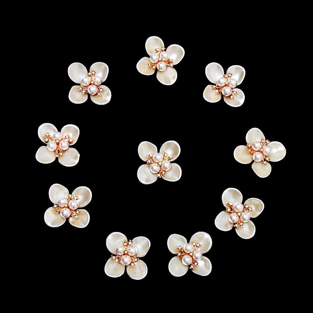 SUYO Bộ 10 Nút Áo Hình Hoa Xinh Xắn