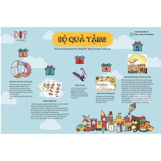 Bộ Quà Tặng Chơi Cùng Bảng Bận Rộn Busy Board (3 trong 5 món)