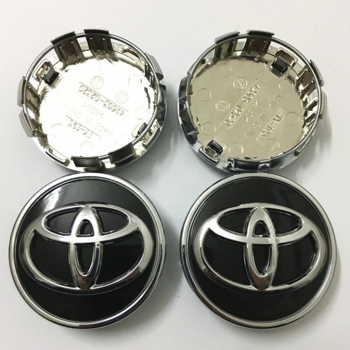Sản phẩm Logo chụp mâm, vành bánh xe ô tô Toyota Đường kính 62mm - Mã TOYOTA62 .