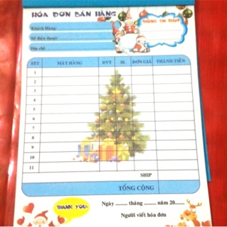 Hoá đơn 1 liên 50k/5 quyển