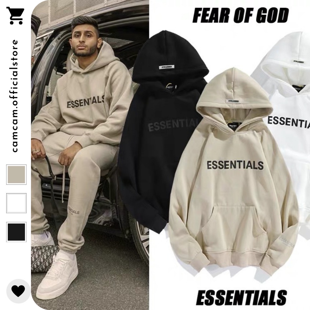 Áo nỉ Hoodie essential , áo nỉ bông hoodie unisex nam nữ | BigBuy360 - bigbuy360.vn