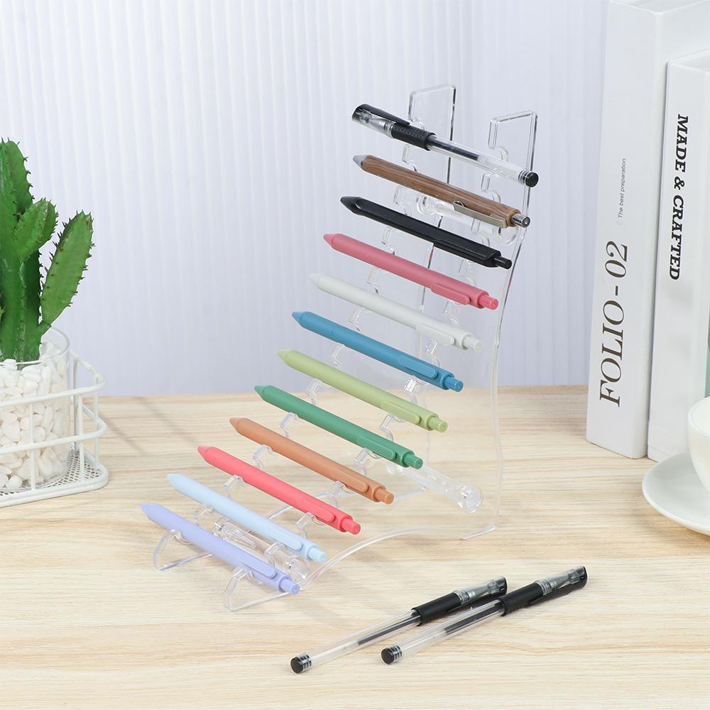 Hộp Đựng Cọ Trang Điểm Bằng Acrylic Trong Suốt 6 / 12 Ngăn Tiện Dụng