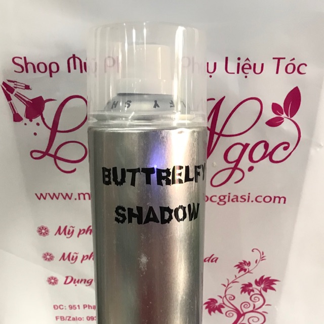 [Có 2 loại] Keo xịt tóc Gôm Bạc xịt tạo kiểu định hình bới tóc cô dâu BUTTERFLY SHADOW nhỏ lớn cứng mềm ( new arrival ).