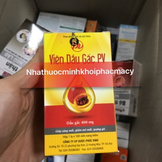 Viên dầu gấc phúc vinh ,giúp sáng mắt đẹp da