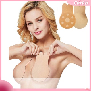 1 Pair Women Rabbit Ear Adhesive Invisible Bra Breast Lifting Nipple Covers Pads Áo ngực