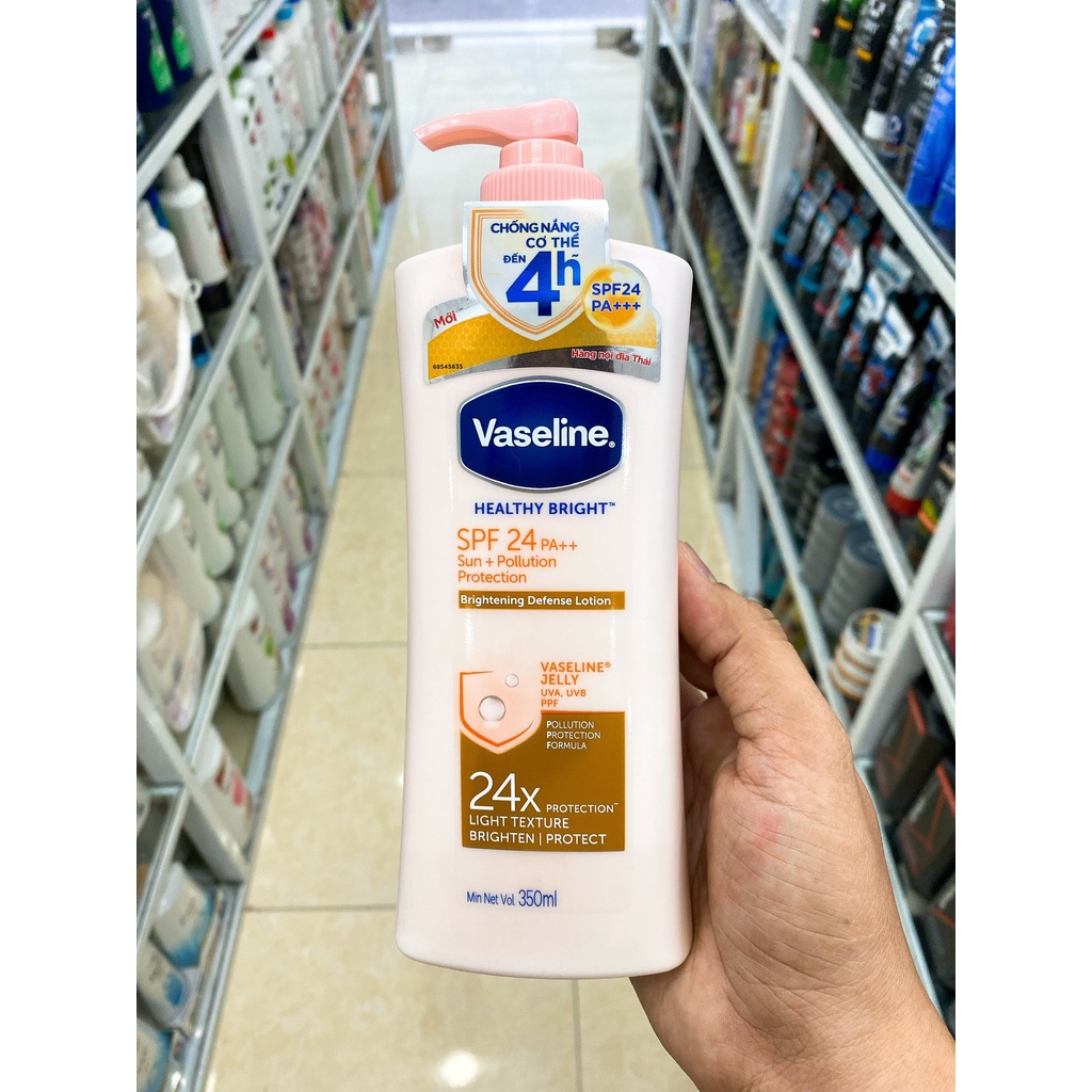 Sữa Dưỡng Thể Trắng Da Giữ Ẩm VASELINE Chính Hãng Công Ty Nhập Khẩu Mẫu Mới