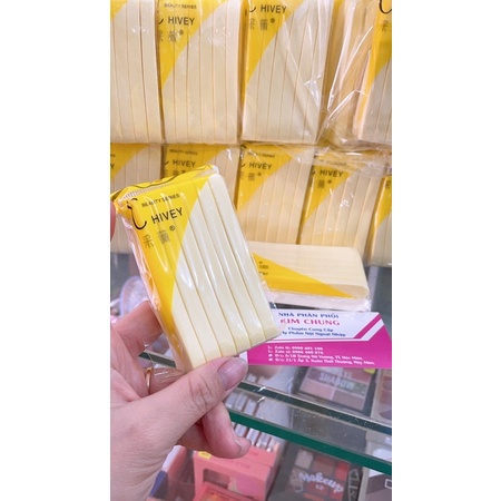 Bông mút bọt biển rửa mặt nén ChiVey (Bịch 12 bông)