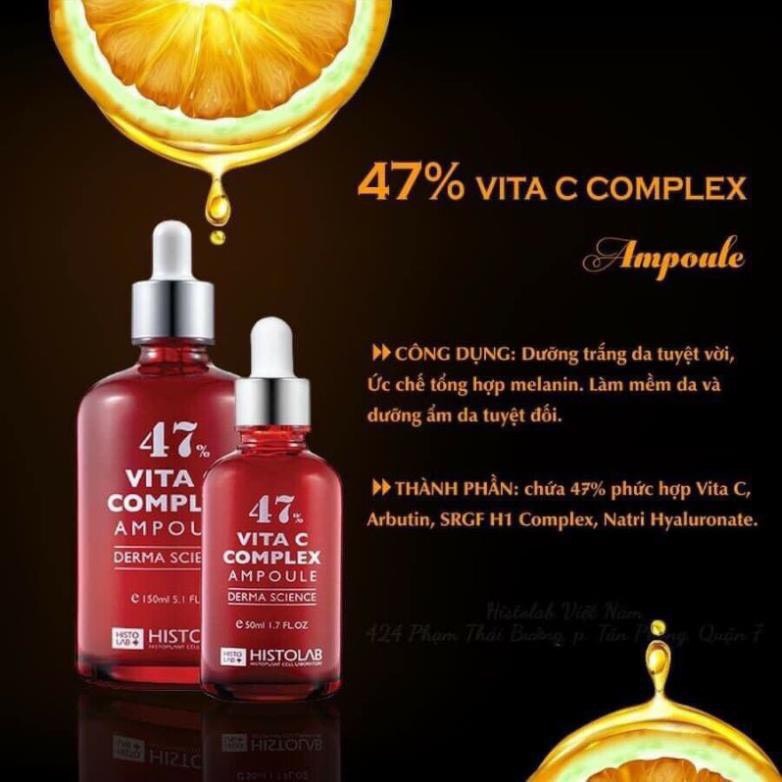 Tinh Chất Trắng Sáng Da,Chống Lão Hóa Histolab Vita C Complex Ampoule 47% Serum