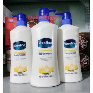 Sữa tắm dưỡng ẩm vaseline total moisture 650ml usa