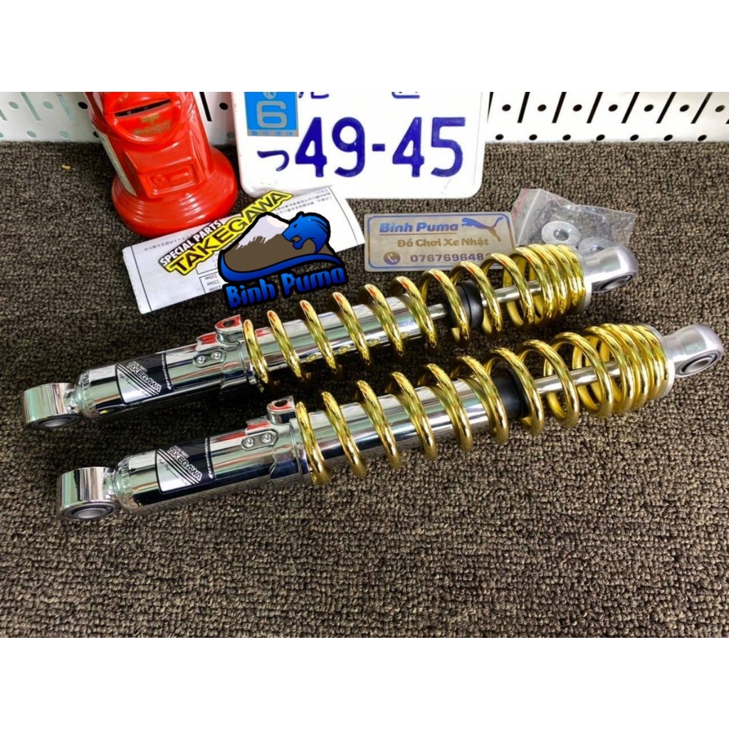 Phuộc TAKEGAWA Size 330 Màu Vàng Xi Gold