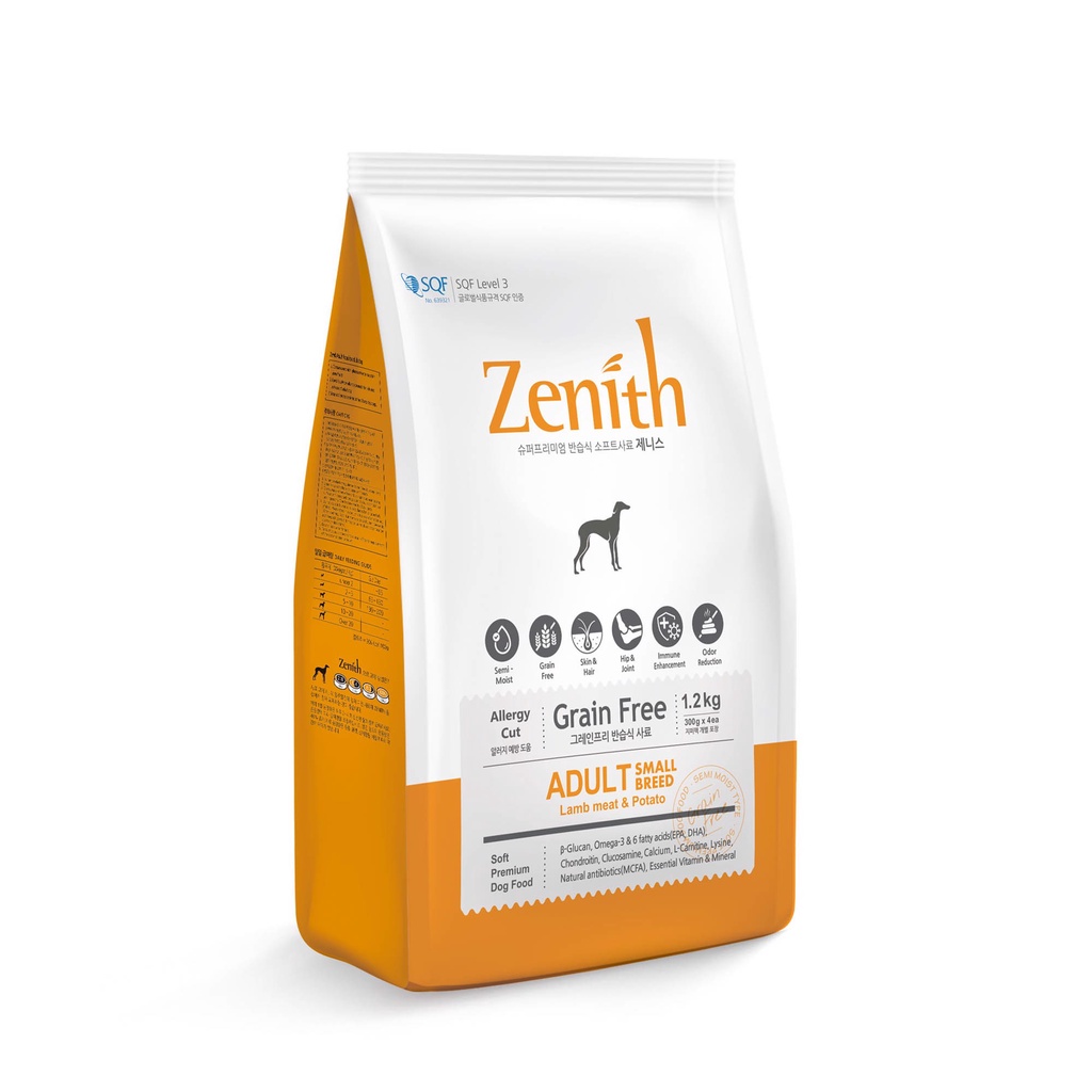 Thức ăn hạt mềm dành cho chó Zenith Adult 1.2kg