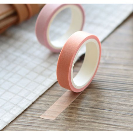 Set 5 cuộn washi tape băng keo trang trí planner, bujo sổ tay phong cách