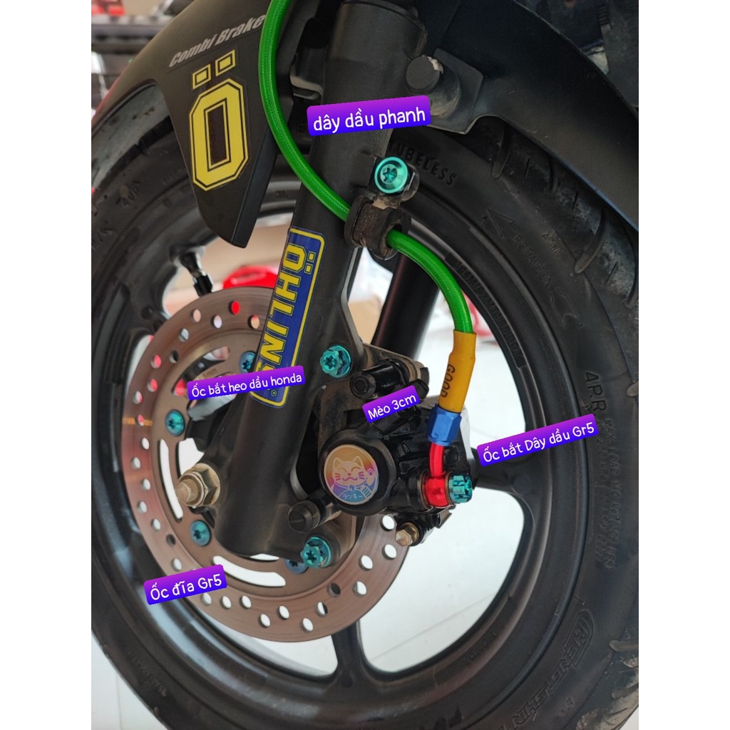 Tem Titan mèo thần tài gắn trang trí oto xe máy