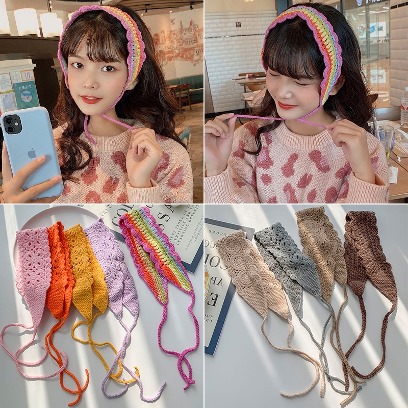 Haimeikang Băng đô dệt kim nhiều màu sành điệu cho nữ