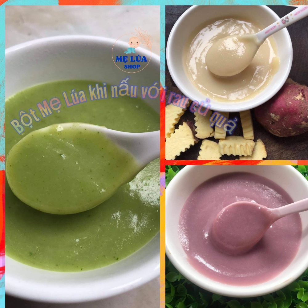 Bột Ăn Dặm Dinh Dưỡng Mẹ Lúa Cho Bé Từ 4m Mix 9 Loại Hạt Ngũ Cốc Giúp Bé Biếng Ăn Tăng Cân, Đủ Dưỡng Chất - Mẹ Lúa Shop