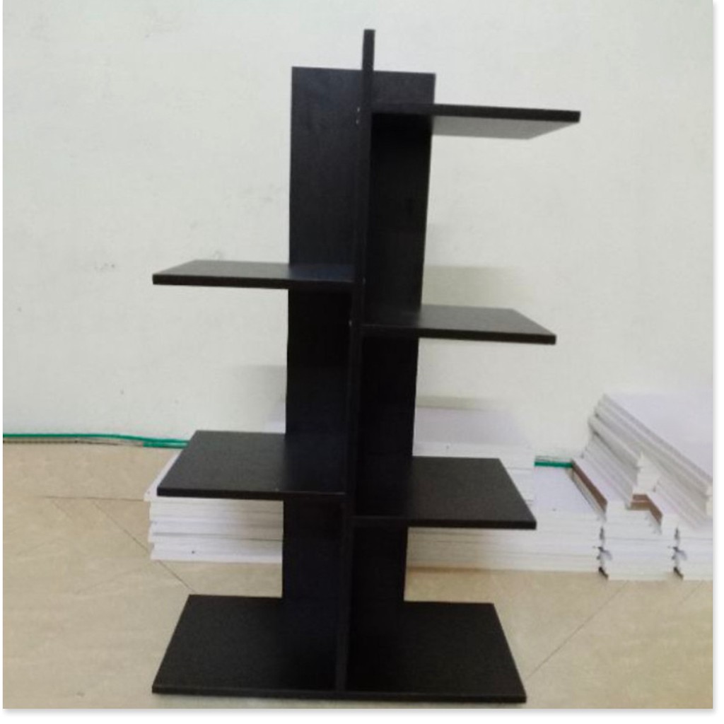 Kệ để sách báo bằng gỗ 5 tầng