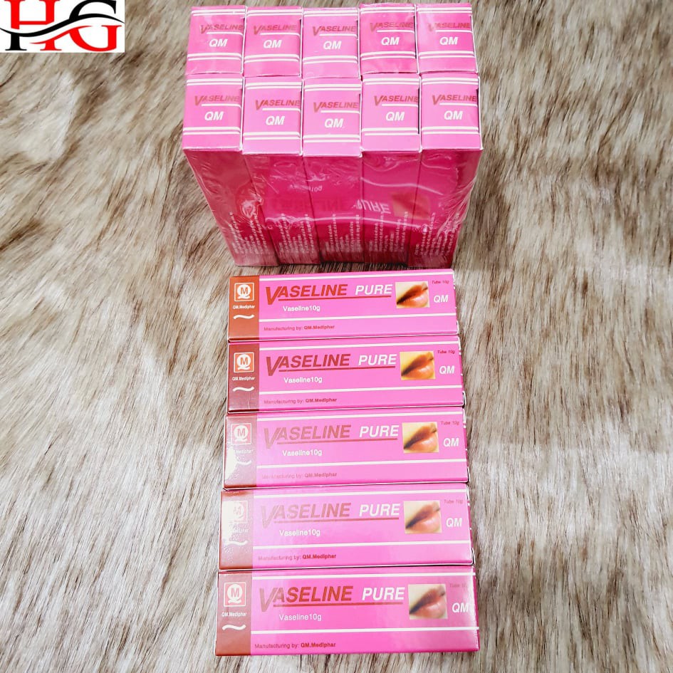 VASELINE PURE QM 10 G cho đôi môi mềm mịn,hết khô nẻ môi | BigBuy360 - bigbuy360.vn