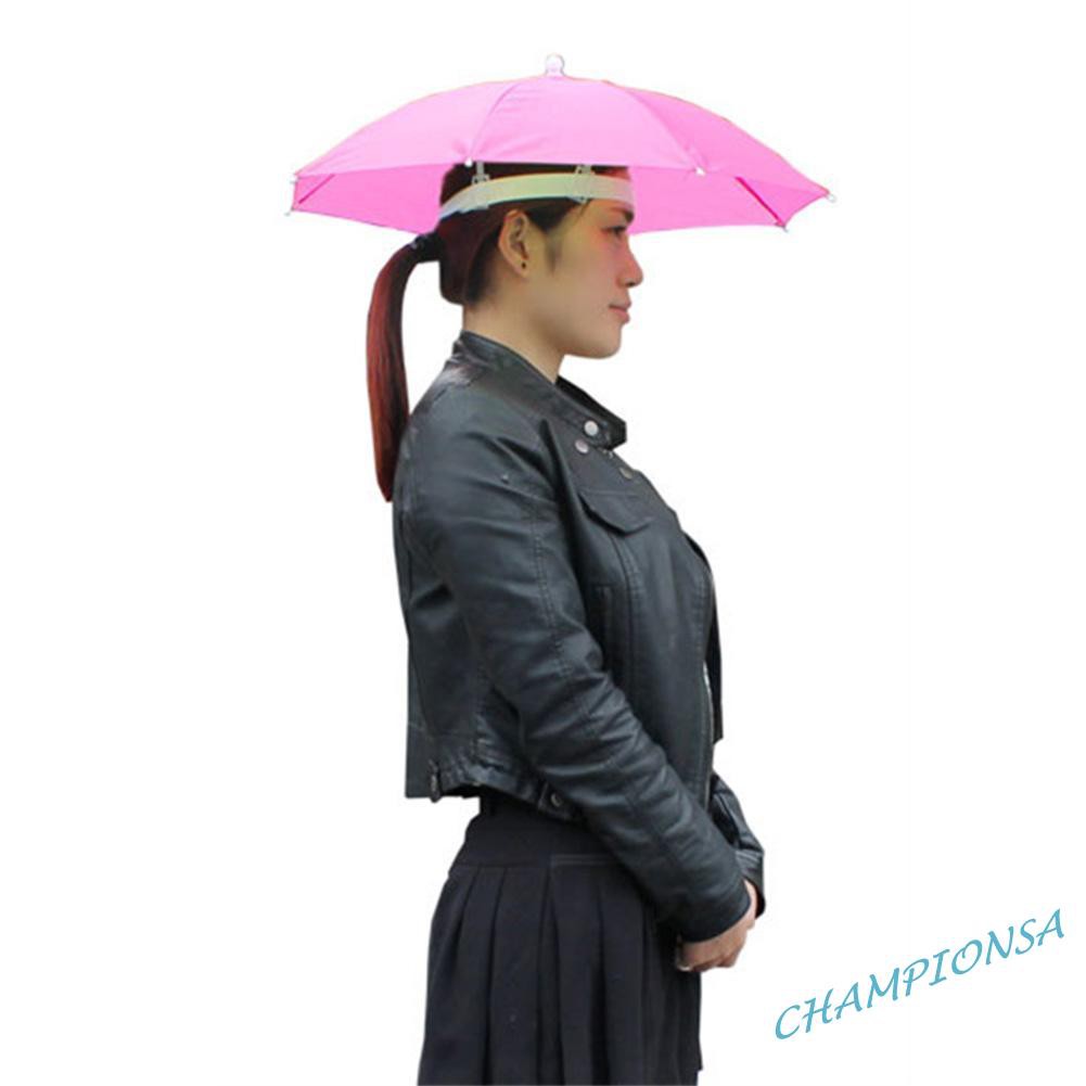 ˆHead Umbrella Anti-Rain Fishing Anti-Sun Umbrella Hat Adults Supplies