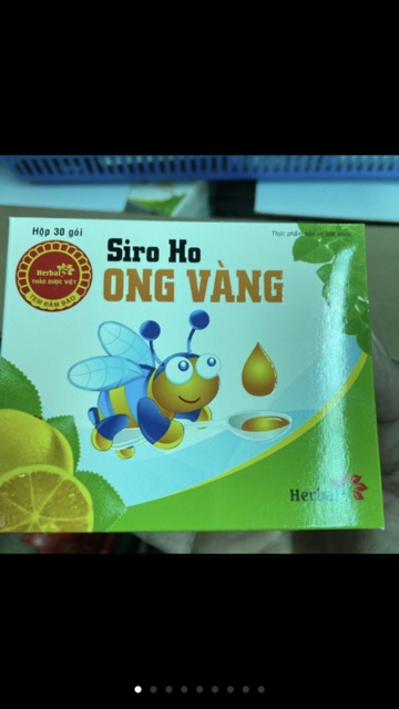 Thực phẩm bảo vệ sức khỏe : Siro Ho Ong Vàng ( hộp 30 gói)
